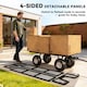 image 4 of Outsunny Garden Trolley Cart, Heavy Duty Festival Trolley with Removable Liner, Quick-Release Sides