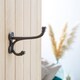 image 5 of Hammer & Tongs Flat Top Ball End Hat & Coat Hook - W35mm x H85mm - Raw