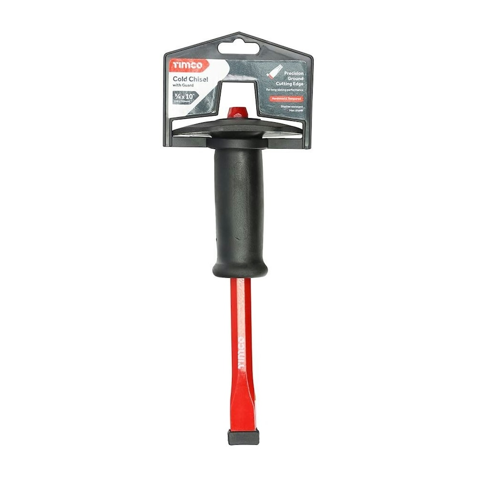 image 1 of Timco - Cold Chisel with Guard (Size 3/4 x 10" - 1 Each)