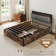 image 8 of COSTWAY Double Industrial Metal Platform Bed Grey