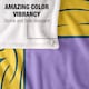 image 4 of Friends Silky Door Supersoft Blanket | Purple | Purple/Yellow | One Size | 1
