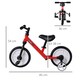 image 5 of HOMCOM 11 Inch Kids Balance Bike Training Pedal Bicycle With Removable Stabilizers EVA Tyres Adjustable Seat Height 2 to 5 Years Gift for Boys Girls Red