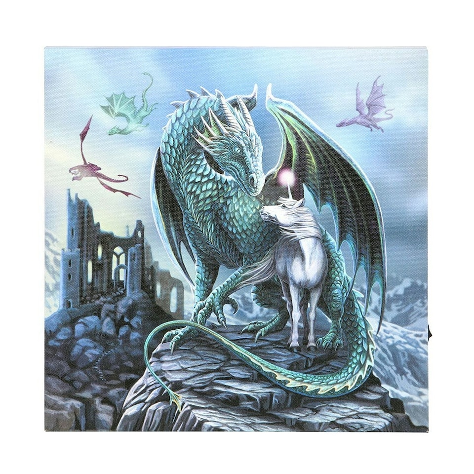 image 1 of Lisa Parker Protector Of Magick Light Up Canvas - Multicoloured - One Size | Multi