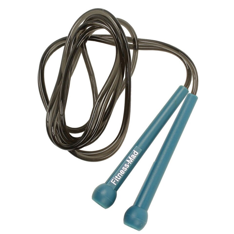 image 1 of Fitness Mad Speed Rope - Black/Blue - 9ft