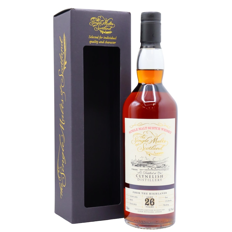 Clynelish Single Malts Of Scotland Single Cask 8659 1995 26 year old Whisky