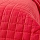 image 3 of Homescapes Cotton Quilted Reversible Bedspread Red and White - 150 x 200 cm | Red