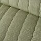 image 3 of Serene Crinkle Wave Duvet Cover Set Green