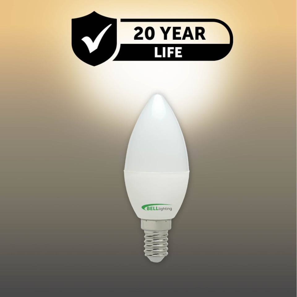 image 1 of BELL Lighting E14 LED Candle 4.7W Energy Saving Light Bulb Warm White 2700K