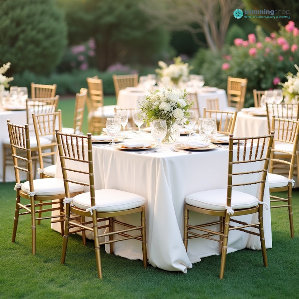 image 1 of Square Tablecloth Polyester, Premium Linen Table Cover - 54" x 54"