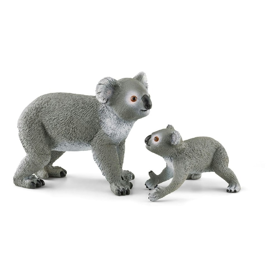 image 1 of SCHLEICH Wild Life Koala Mother and Baby Toy Figure Set