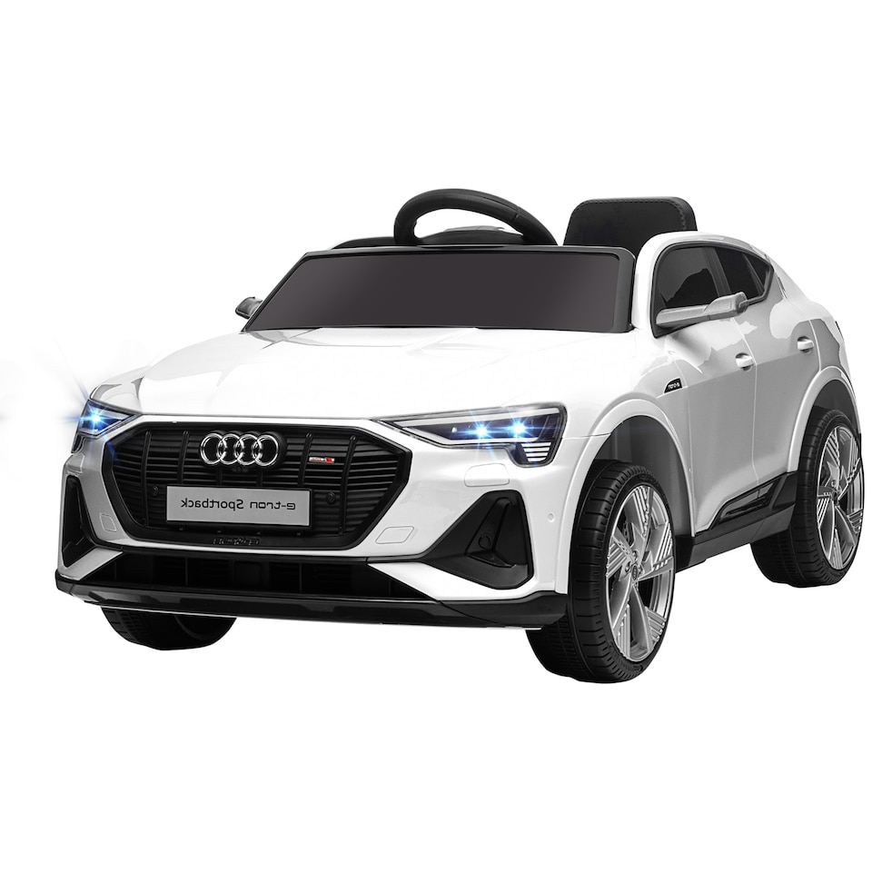 image 1 of HOMCOM 12V Kids Electric Ride-On Car/ w Remote Control, Lights, Music - White