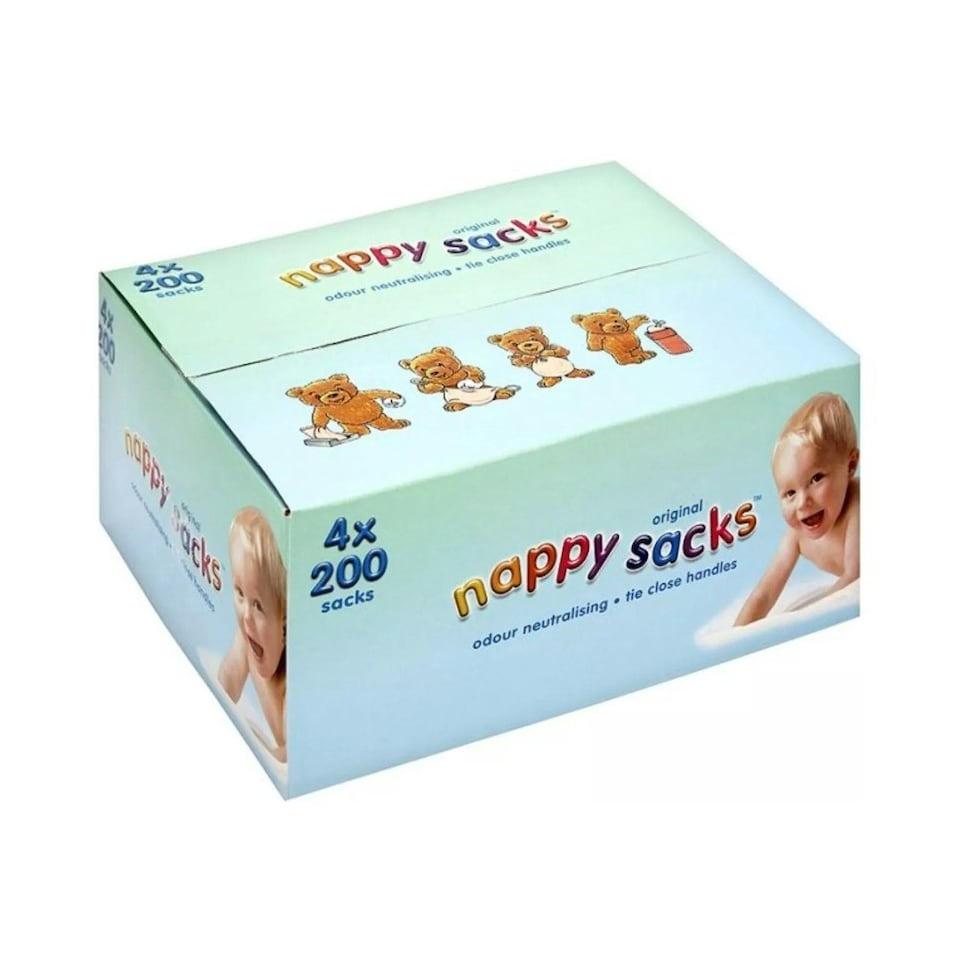 image 1 of Polylina Original Baby Nappy Sacks 200's - Pack of 4