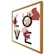 image 1 of Love typography (Picture Frame) Brown | Oak | S