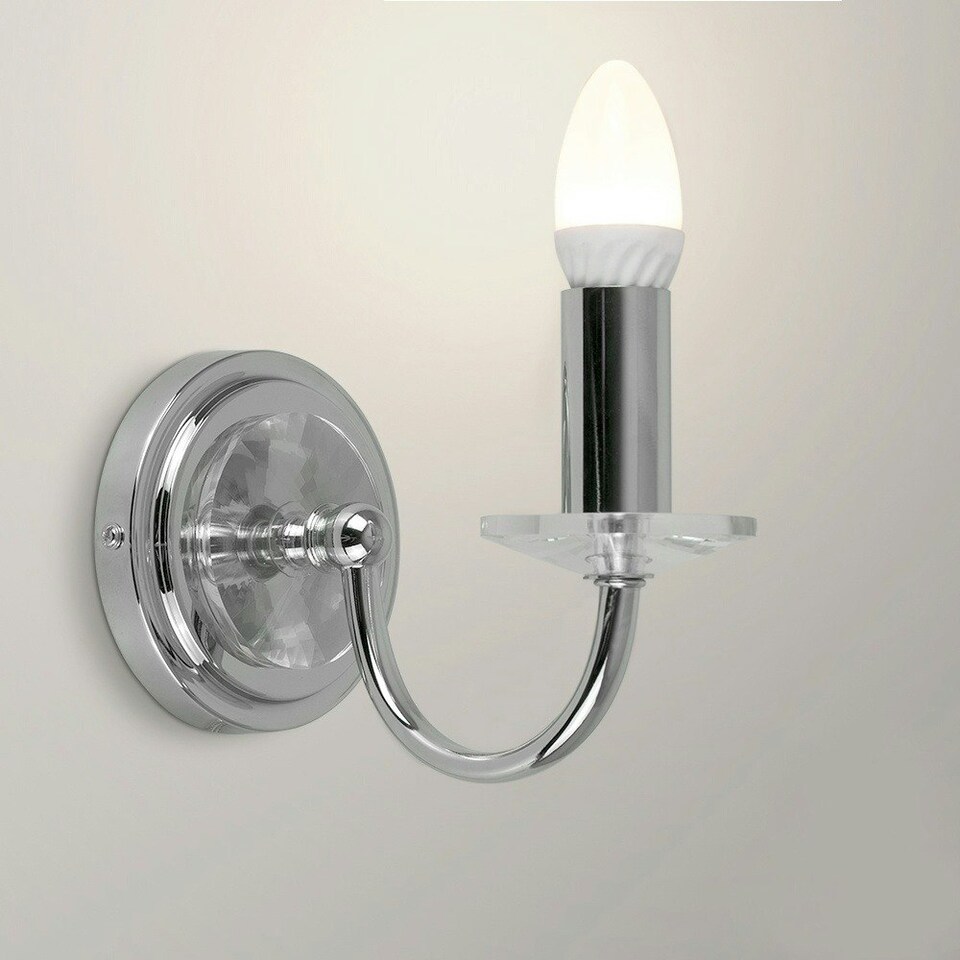 image 1 of ValueLights 6 Pack E27 White Plastic Candle LED 4W Warm White 3000K 400lm Light Bulb