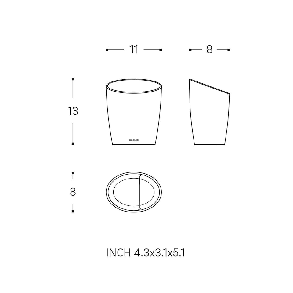 image 1 of COSMIC Toothbrush holder, Volcano, Soft-finish coating, Saku Collection