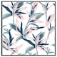 image 3 of Winter pink & blue flowers (Picture Frame) Black | XS