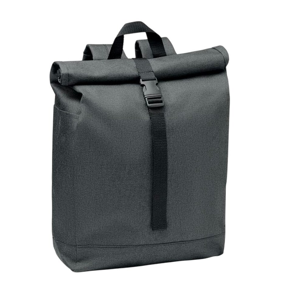 image 1 of MidOcean Udine Two Tone RPET Backpack - Black - One Size Black