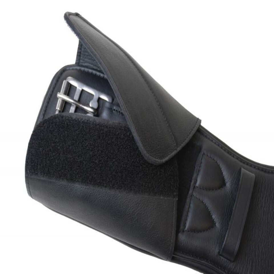 image 1 of Rhinegold Soft Leather Dressage Girth Black | Colour: Black
Size: 30 Inch