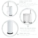 image 3 of Harbour Housewares Mismatched Toilet Brush & Bin Set - Matt Grey