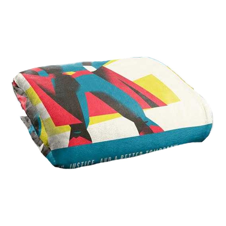 image 1 of Superman Silky Icons Supersoft Blanket | Multi | Multicoloured | One Size | 1