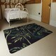 image 3 of Green Palm on Black (Rug) Green | Medium: 80x150cm