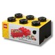 image 1 of LEGO Storage Brick 6 Stud - Black
