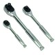image 1 of 1/4in 3/8in 1/2in Drive Ratchets with Straight Handle 90 Teeth Quick Release 3pc