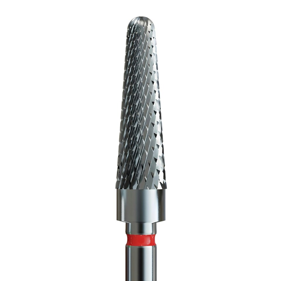 IQ Nails Tungsten Carbide Nail Drill Bit Cone Shape Fine Crosscut 4mm For Manicure And Pedicure 201.140.040