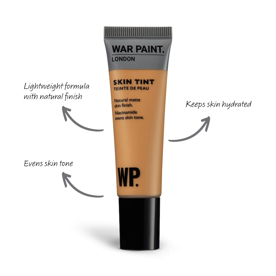 image 1 of War Paint for Men Skin Tint, Matte Natural Finish, Tinted Face Moisturiser with Niacinamide, Hydrates and Evens Out Skin Tone, Lightweight Formula, Shade T6 30ml