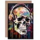 image 1 of Skull Punk Death Metal Music for Him or Her Birthday Greeting Card