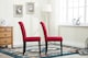 image 3 of Set of 2 Tufted Button Back Fabric Dining Chairs Red by MCC Direct