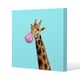 image 1 of bubble gum on color background (Canvas Print) 46 x 46 x 4cm