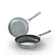 image 3 of Ninja Foodi ZEROSTICK Stainless Steel 2 Piece Frying Pan C62100UK