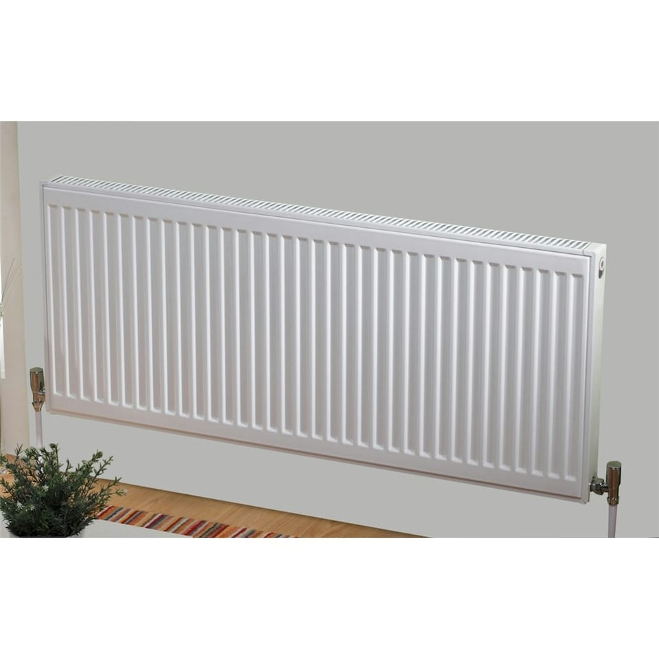 image 1 of 500mm (H) x 1300mm (W) - Type 11 Radiator - Single Panel Convector - White Enamel (RAL 9016) - (0.5m x 1.3m) (20" x 51")