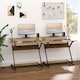 image 2 of HOMCOM Home Office Computer Desk w/ Storage, Gaming Writing Table, 100cm, Brown