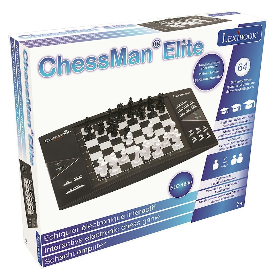 image 1 of Lexibook CG1300 Chessman Elite Electronic Chess Game with Touch Sensitive Keyboard