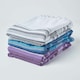 image 6 of Homescapes Cotton Morocco Striped Blue Throw - 255 x 360 cm | Blue | 1