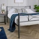 image 5 of Matt Dark Grey Metal Frame 4ft Small Double Bedframe Powder Coated
