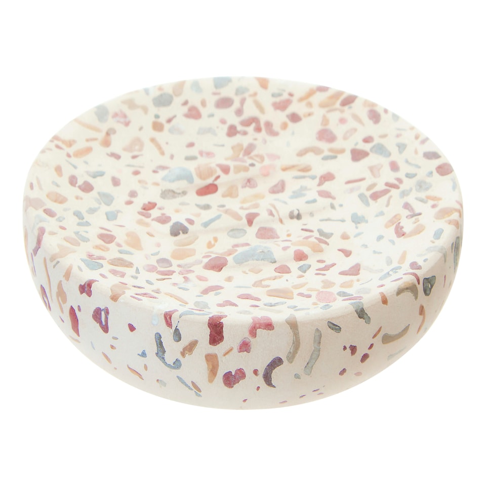 image 1 of Gozo Concrete Terrazzo Soap Dish