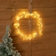 image 3 of ValueLights Firecracker Hoop White Outdoor Wall Light
