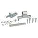 image 5 of Tailboard Tailgate Hinge & Drop Catch Latch Antiluce Set Trailer Truck Bolt On Silver