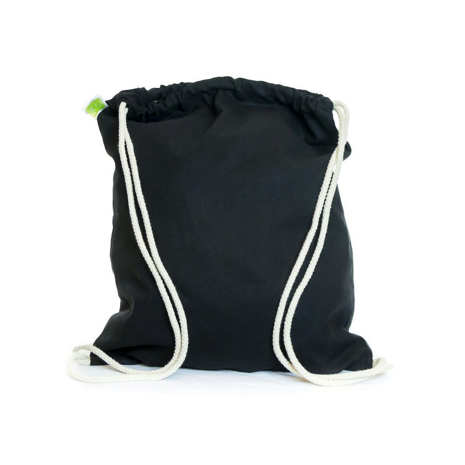 United Bag Store Organic Cotton Drawstring Bag - Black - One Size Black | One Size