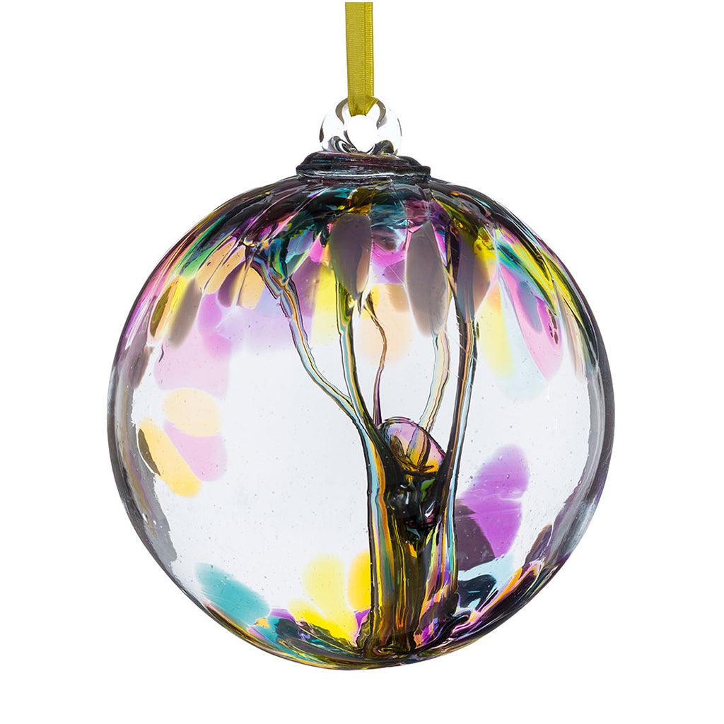 Sienna Glass 15cm Spirit Ball Multicoloured Pink
