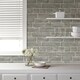 image 2 of NuWallpaper NU2236 Brick Facade Peel & Stick Wallpaper, Grey Multi
