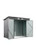 image 3 of Living and Home Outdoor Galvanized Steel 2 doors Storage Shed - Grey 240 x 113 x 183cm