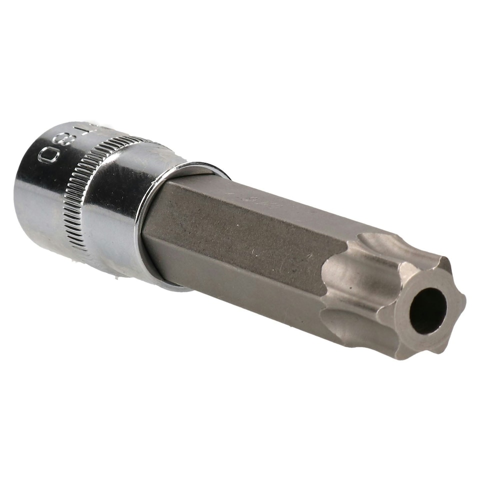 image 1 of T80 x 100mm 1/2" Drive Torx Star Socket Male Long Reach T-Star AU637