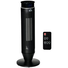 HOMCOM 1000W/2000W Tower Heater w/ 42° Oscillation Remote Control Timer