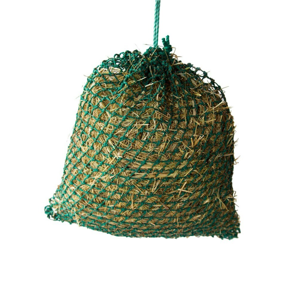 Trickle Net Braided Horse Hay Net - Green - 4kg