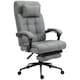 image 1 of Vinsetto Ergonomic Office Chair Adjustable Height w/ Wheels Footrest Light Grey
