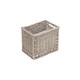 image 1 of Wicker Antique Wash Open Storage Basket Small | Brown | Brown